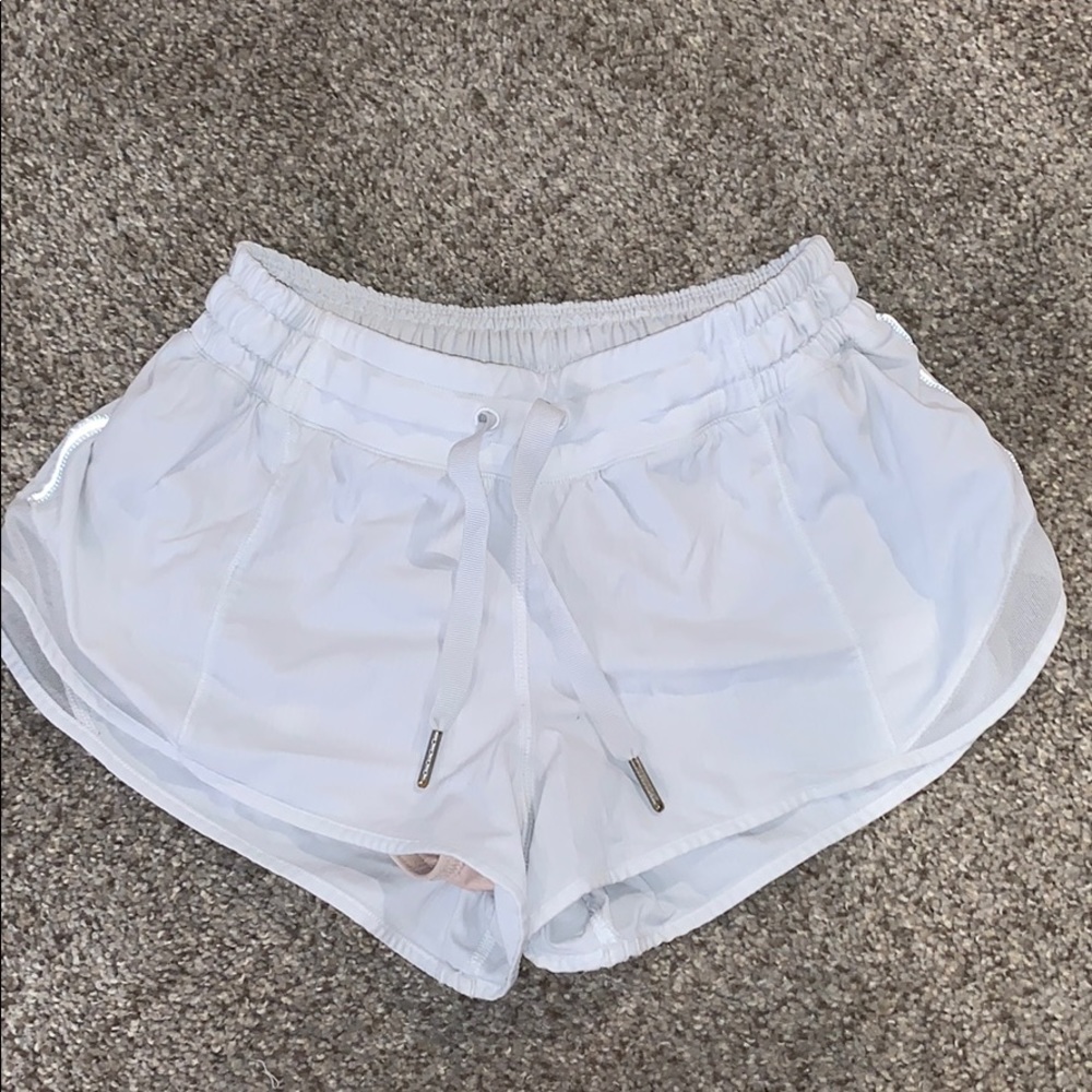 White lulu shorts